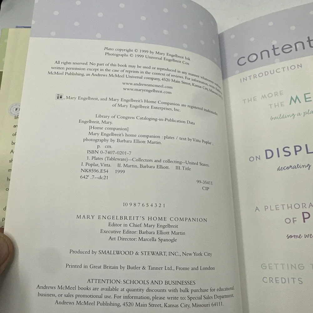 Plates by Mary Engelbreit (1999, Hardcover with Dust Jacket)
